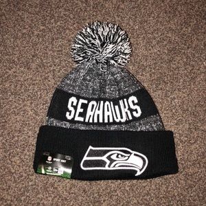 Never worn New Era Seattle Seahawks beanie